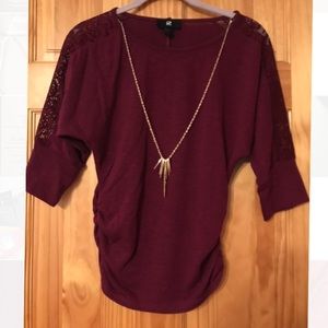 Iz Byer 3/4 sleeve sweater